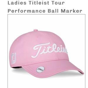 Women’s TITLEIST golf hat in pink. New + never been worn.